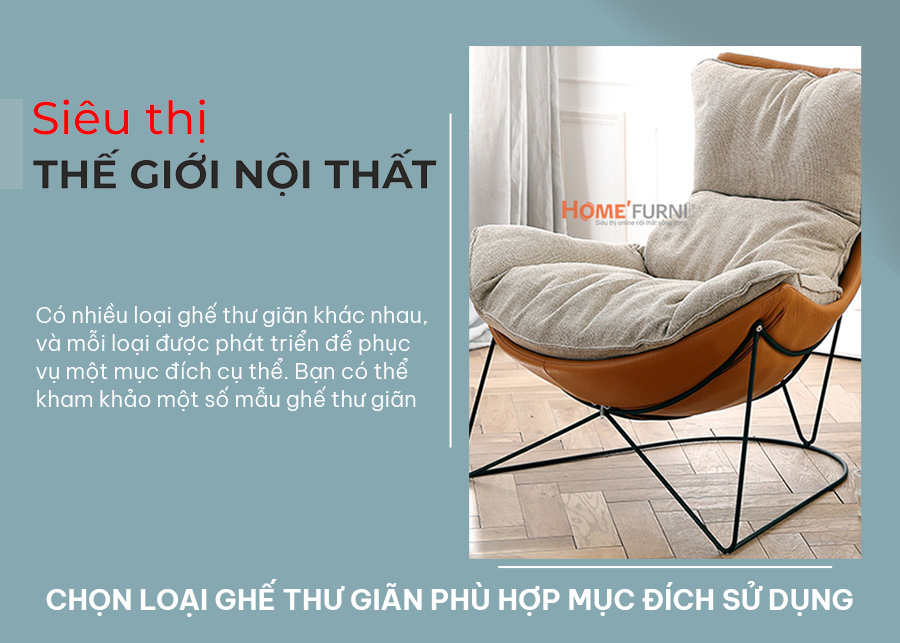 Chọn loại ghế thư giãn cao cấp phù hợp mục đích sử dụng