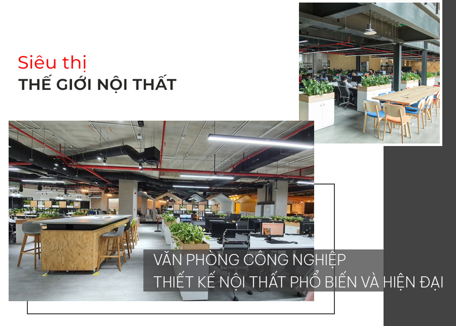 Nội thất văn phòng đẹp hiện đại cho phòng diện tích 100m2 - 500 m2