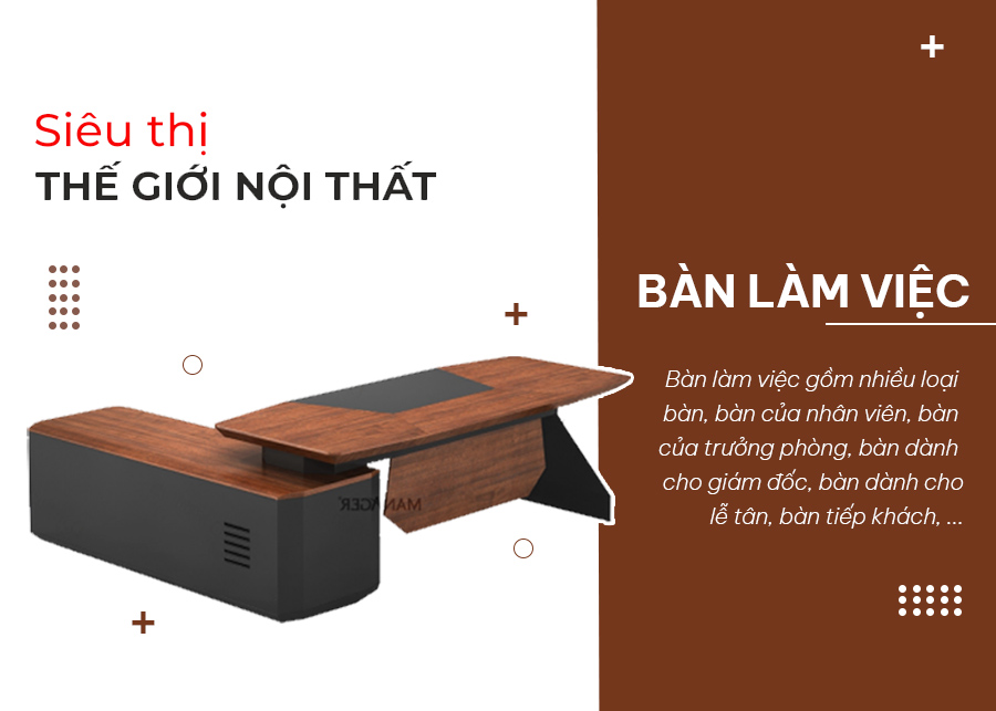 Đồ nội thất văn phòng gồm những gì? - Bàn làm việc