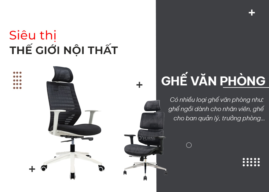 Đồ nội thất văn phòng gồm những gì? - Ghế văn phòng