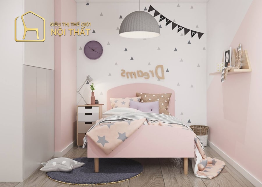 Nội thất phòng ngủ cho bé gái 4 - 6 tuổi