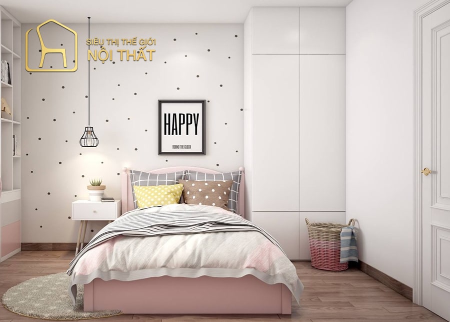 Nội thất phòng ngủ cho bé gái trên 13 tuổi