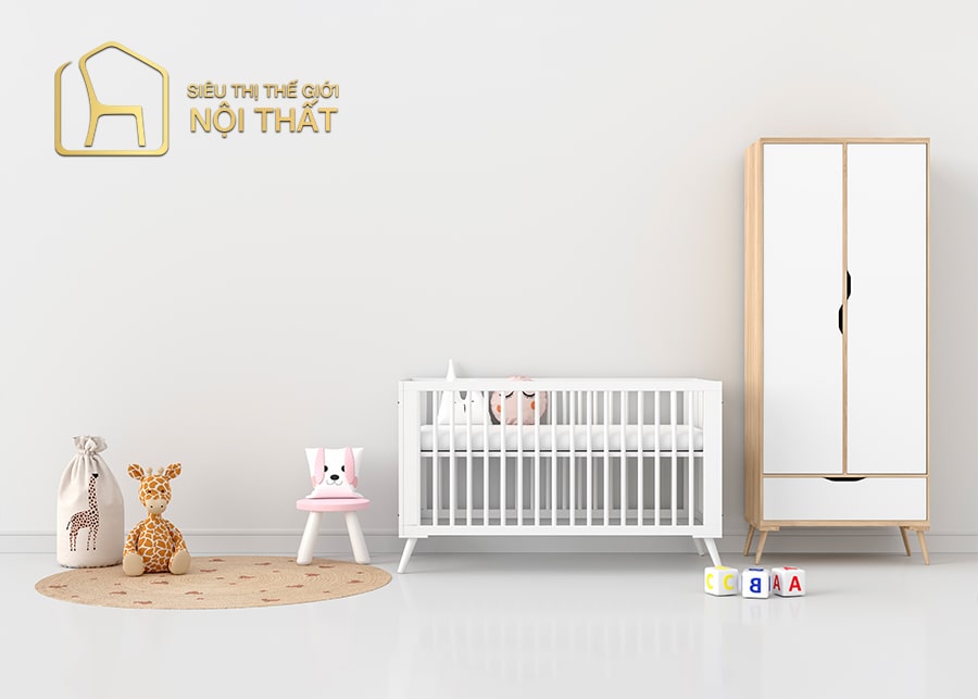 Nội thất phòng ngủ cho bé gái sơ sinh