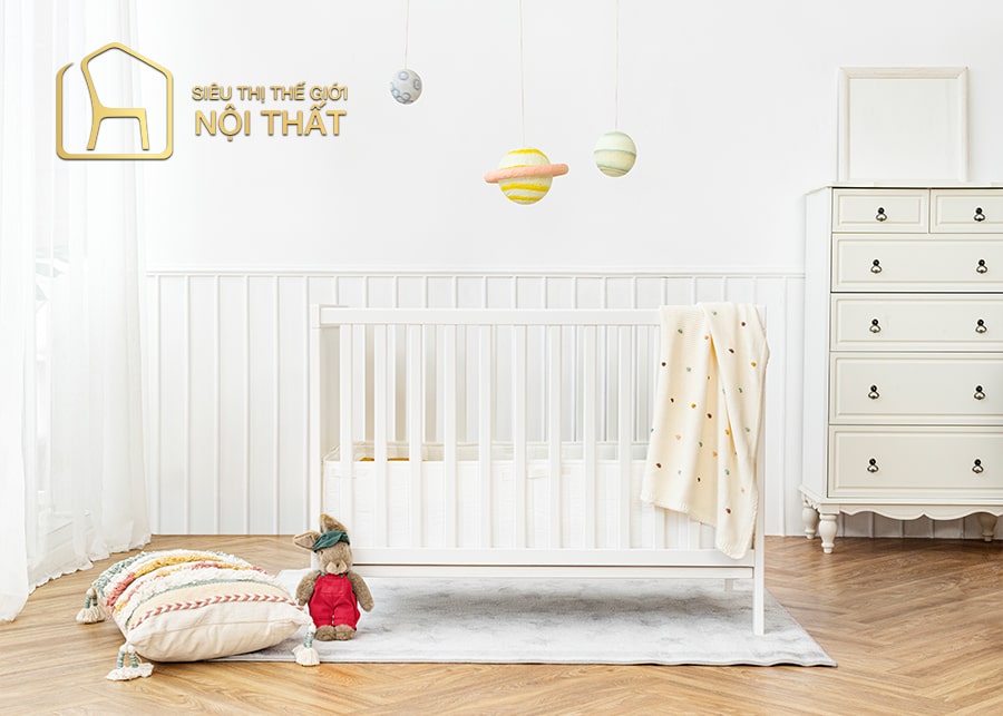Nội thất phòng ngủ cho bé gái sơ sinh