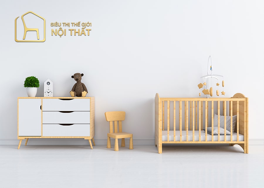 Nội thất phòng ngủ cho bé gái sơ sinh