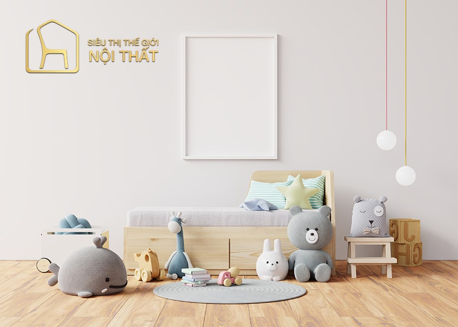 Nội thất phòng ngủ cho bé gái dưới 3 tuổi