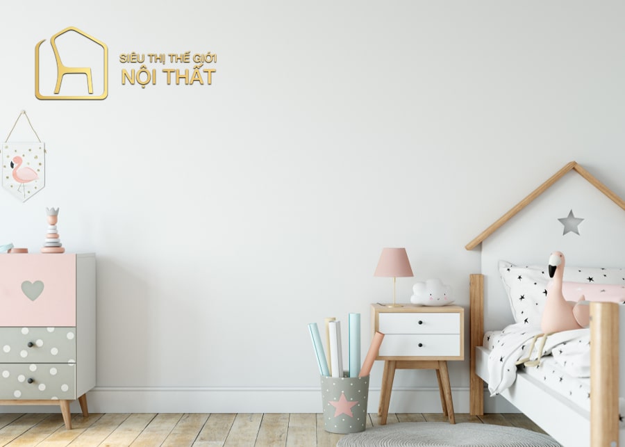 Nội thất phòng ngủ cho bé gái dưới 3 tuổi