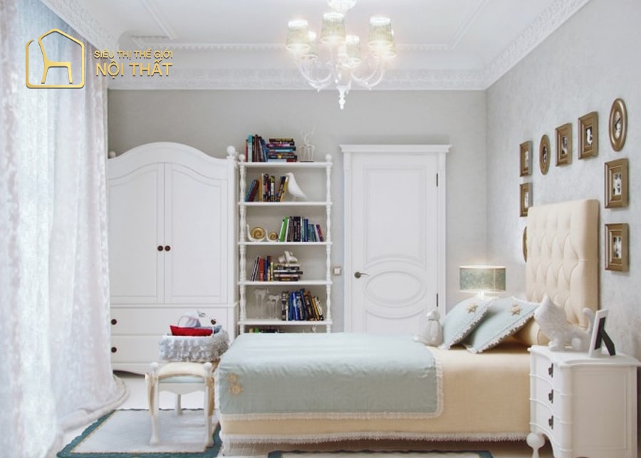 Mẫu thiết kế nội thất đơn giản cho phòng ngủ có diện tích khiêm tốn