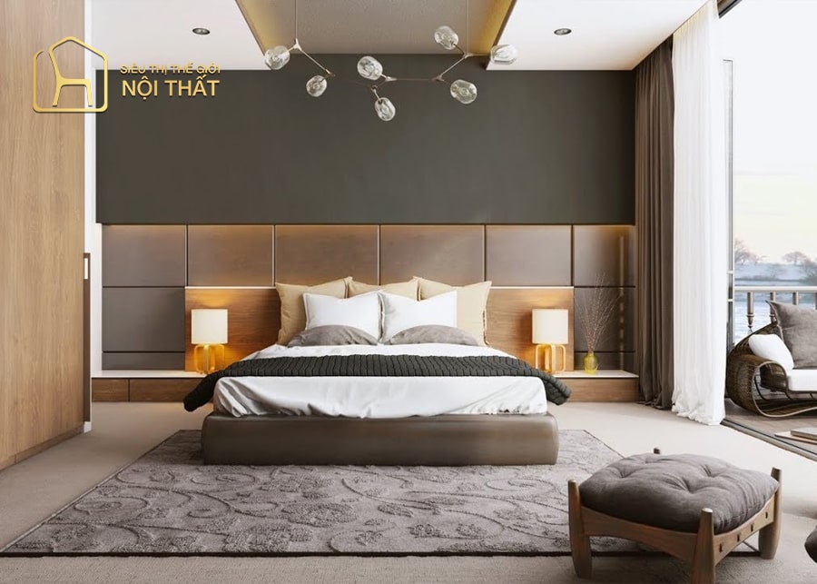 Thiết kế nội thất phòng ngủ đơn giản, phụ kiện nội thất đi kèm là quan trọng