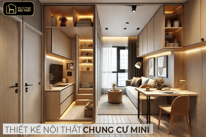 nội thất chung cư mini