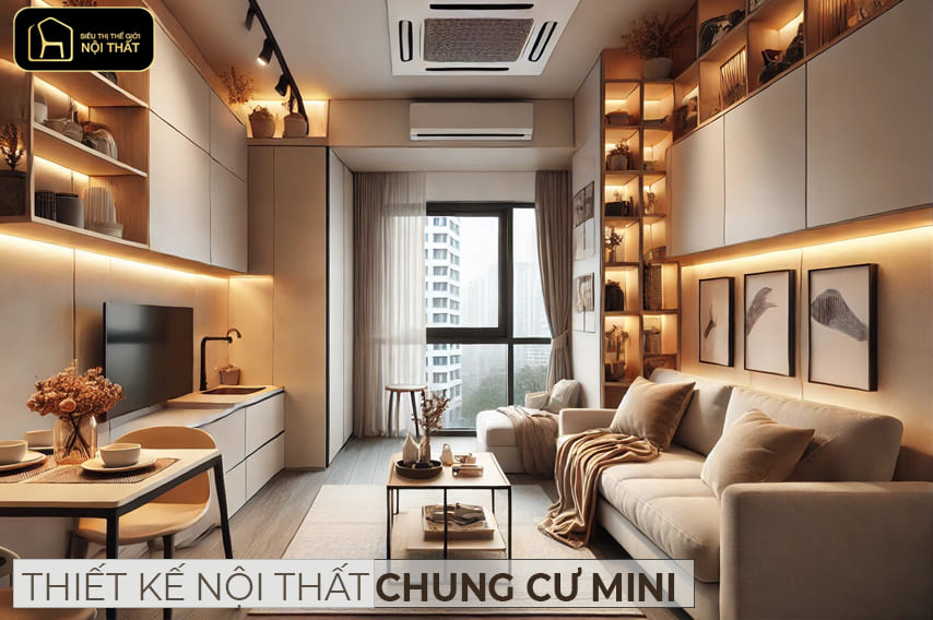nội thất chung cư mini