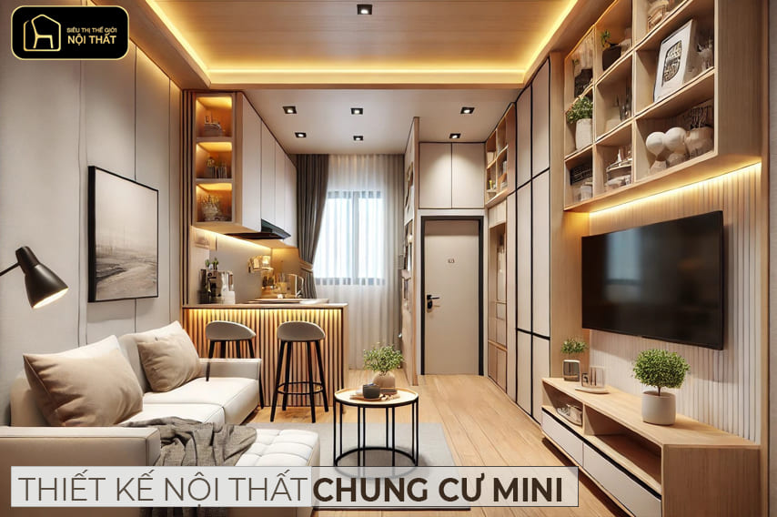nội thất chung cư mini