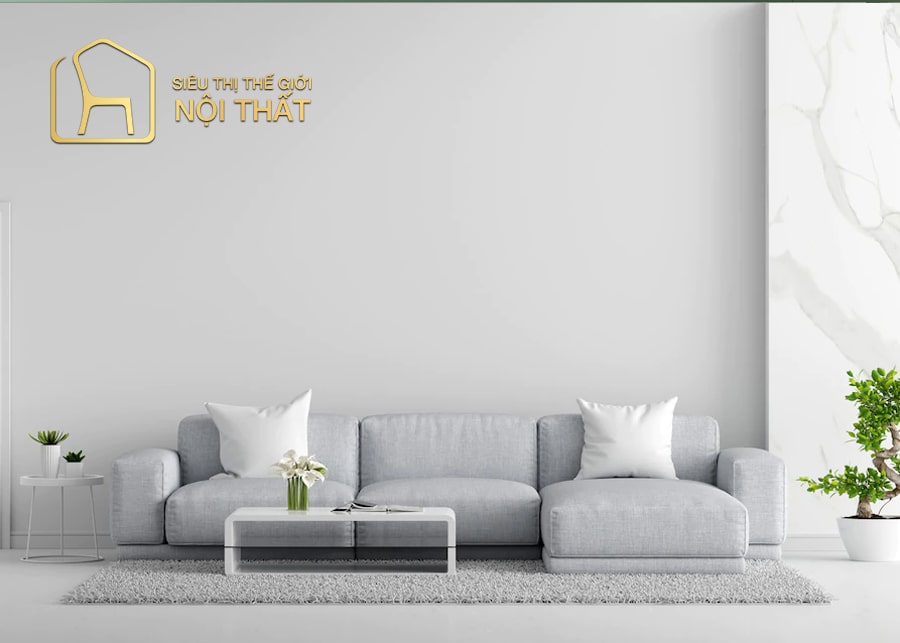 Mẫu nội thất phòng khách nhỏ bố trí nội thất ở giữa