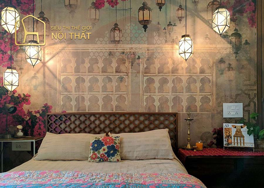 Thiết kế nội thất phòng ngủ cổ điển đồng quê Anh