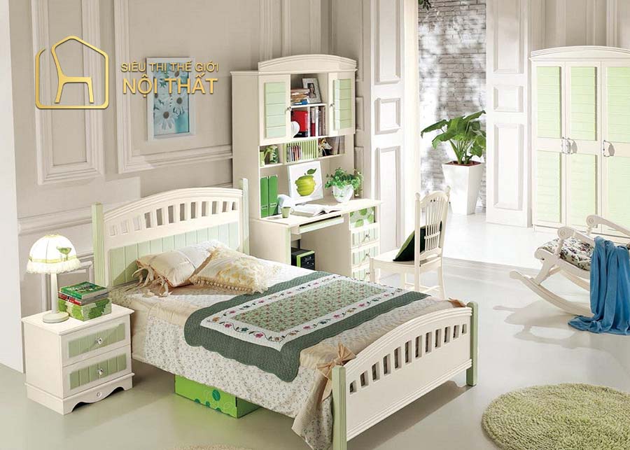 Thiết nội thất phòng ngủ Hàn Quốc hiện đại