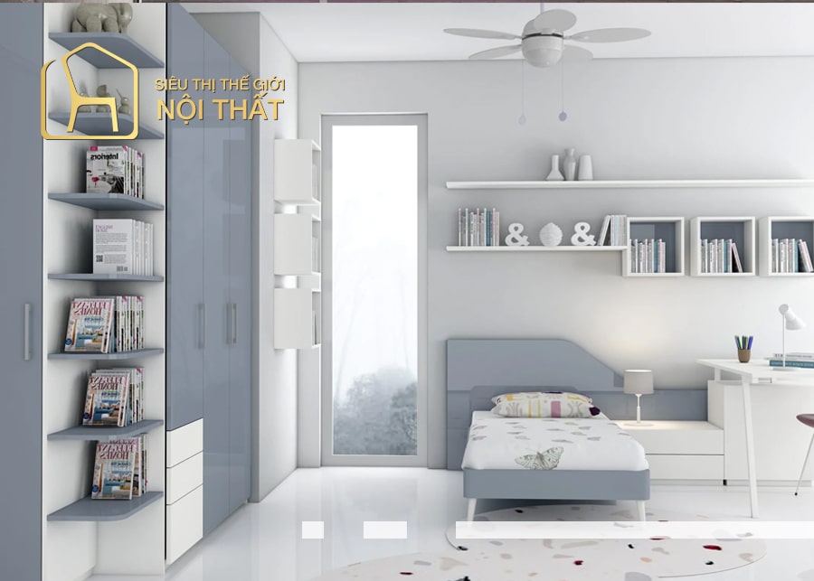Mẫu thiết kế nội thất phòng ngủ cao cấp dành cho bé