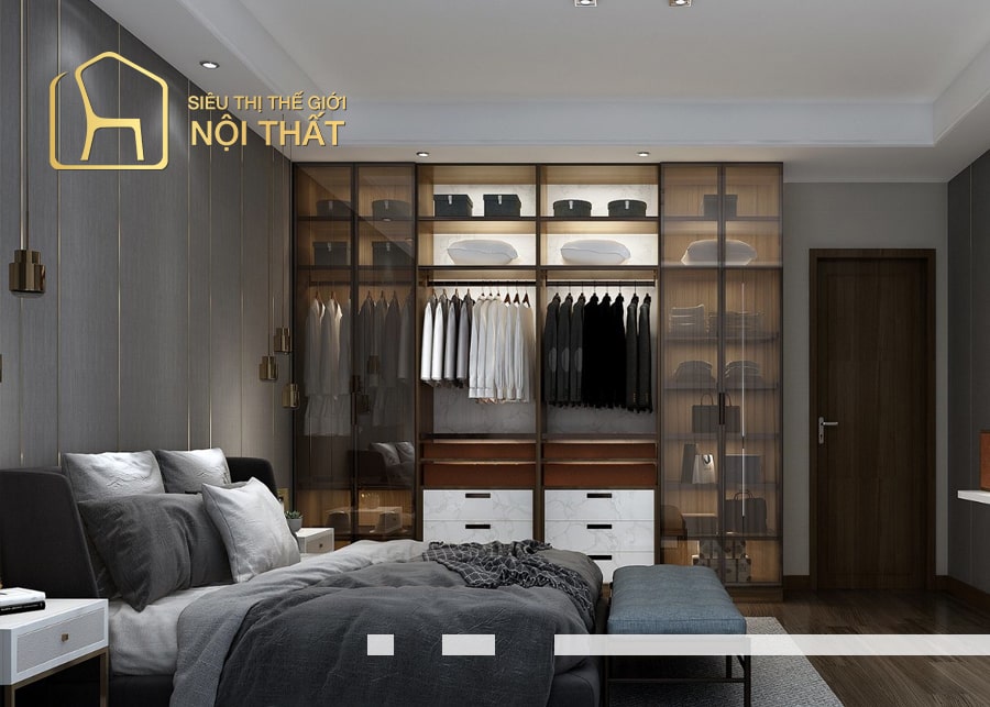 Tủ quần áo - Nội thất không thể thiếu của phòng ngủ cao cấp