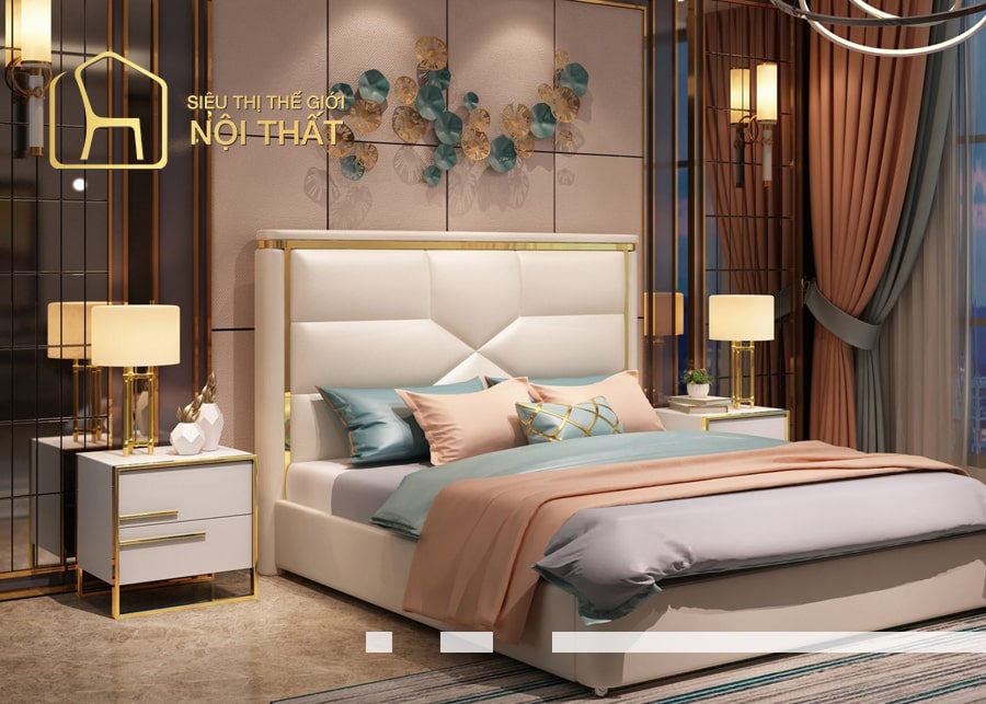 Tab đầu giường phòng ngủ cao cấp