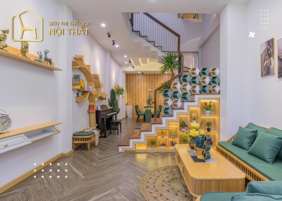 Nội thất phòng khách nhà ống 5m2