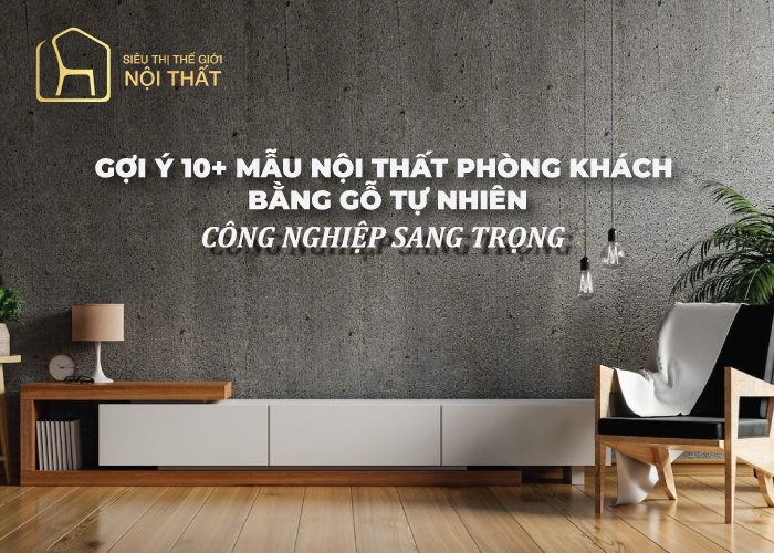 Gợi ý 10+ mẫu nội thất phòng khách bằng gỗ đẹp, sang trọng
