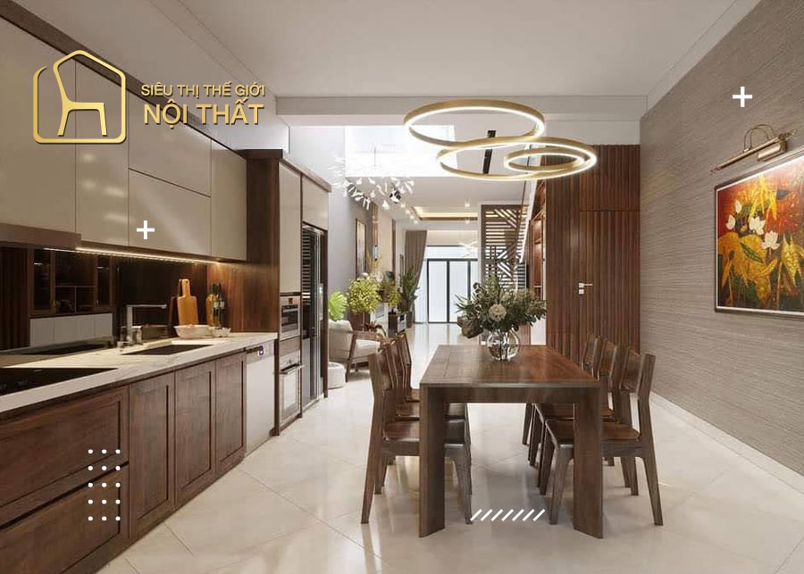 Phong cách thiết kế bếp nhà ống hiện đại