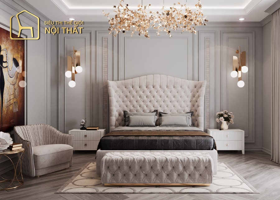 Những điều cần lưu ý khi thiết kế nội thất phòng ngủ tân cổ điển
