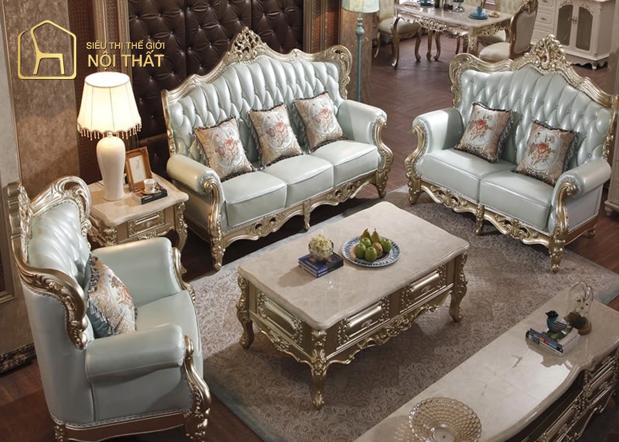 Chú ý bố cục không gian nội thất phòng khách cổ điển
