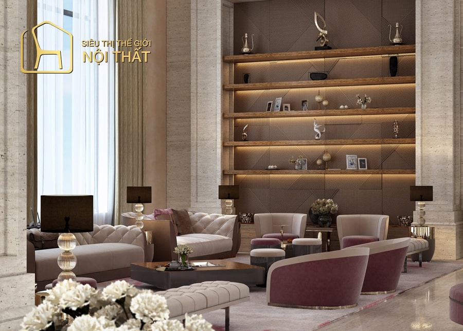 Thiết kế nội thất phòng khách chung cư bố trí không gian theo đúng tỉ lệ