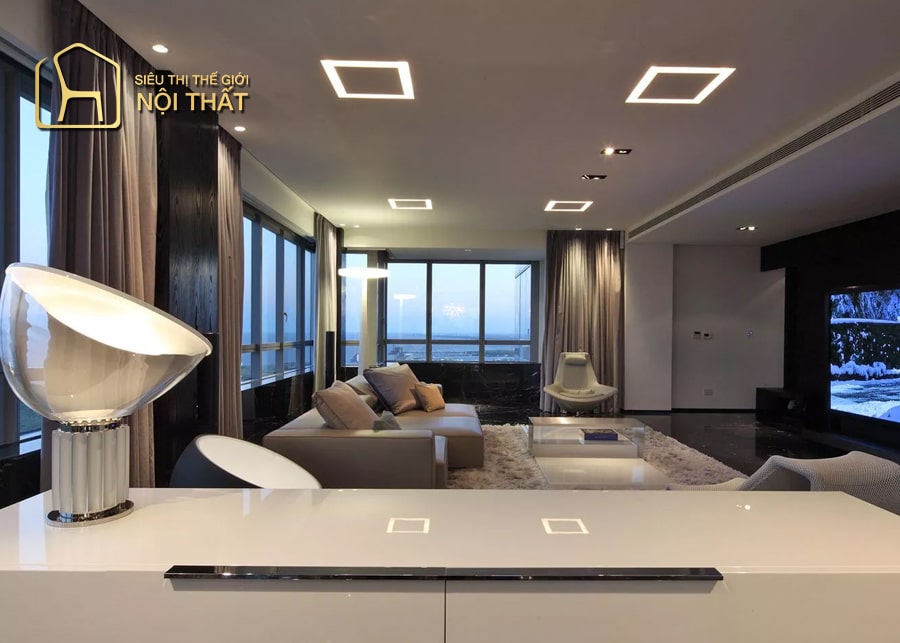 Mẫu phong khách phong cách Hitech