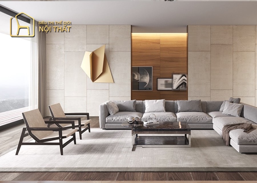 Mẫu phòng khách phong cách Bauhaus