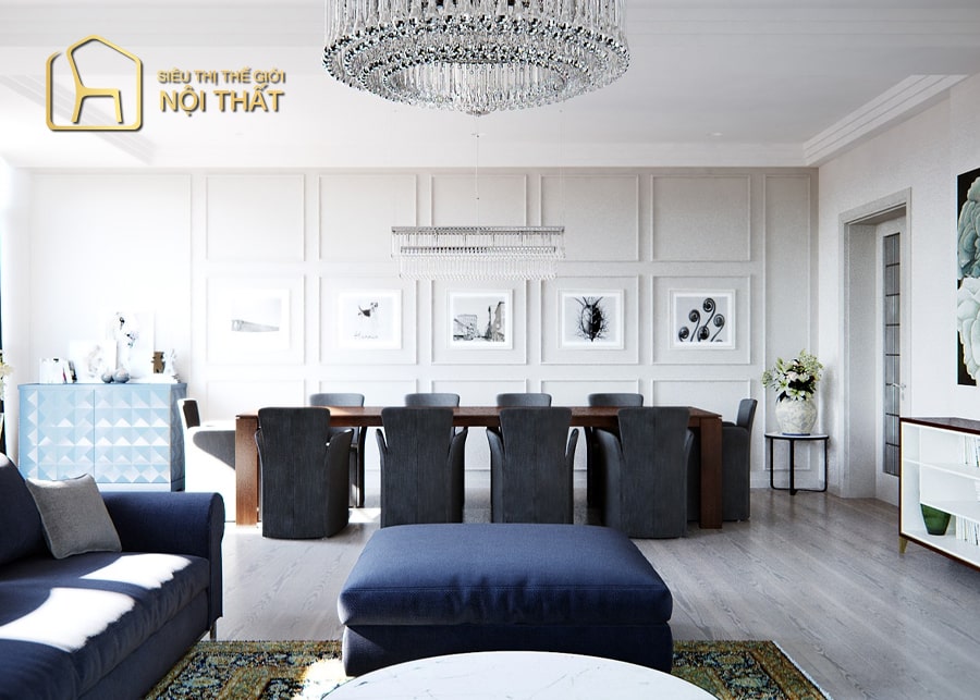 Nội thất phòng khách nhà phố hiện đại