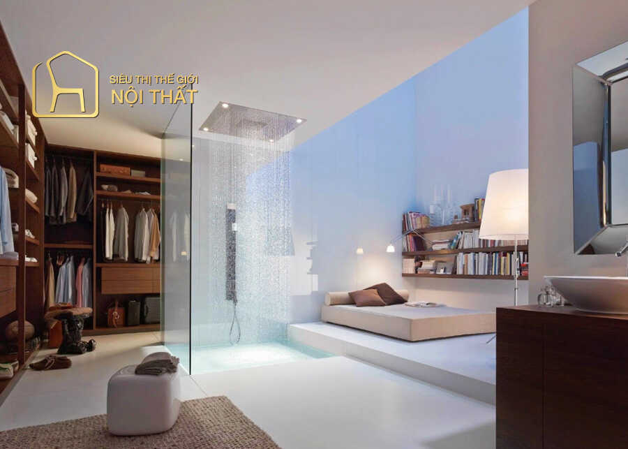 Tham khảo mẫu thiết kế nội thất phòng tắm cao cấp với sự nhẹ nhàng tinh tế