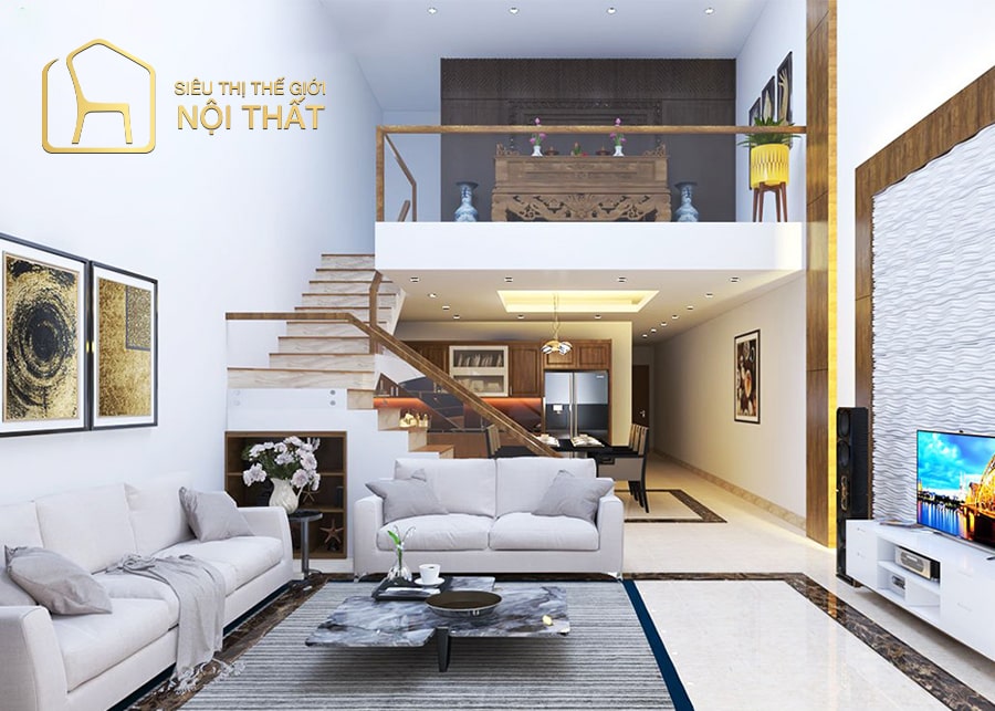 Nét đặc trưng của thiết kế nội thất phòng khách nhà cấp 4