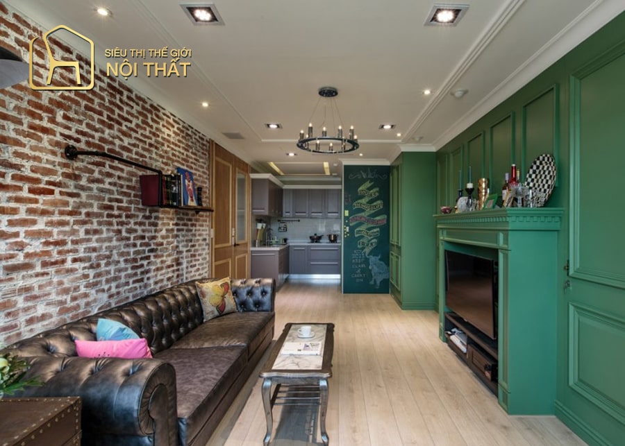 Thiết kế nội thất chung cư 50m2 theo phong cách kết hợp cổ điển và hiện đại