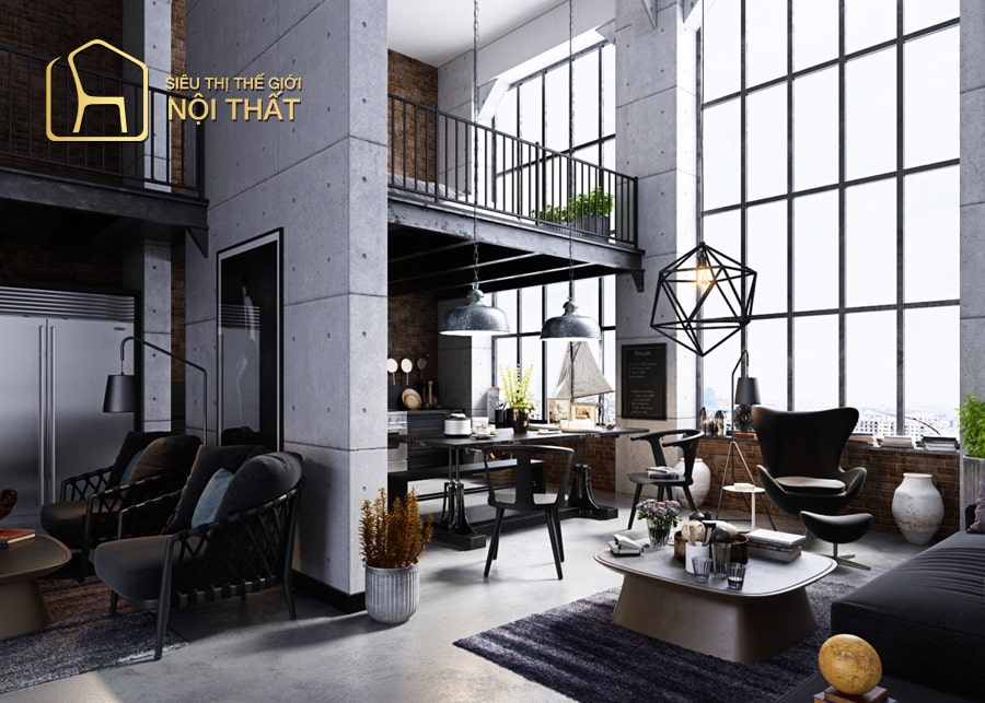 Thiết kế nội thất chung cư theo phong cách công nghiệp ( Industrial)