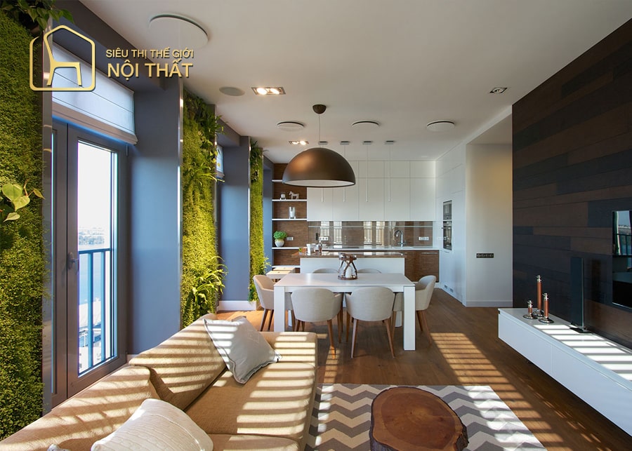 Thiết kế nội thất chung cư 50m2 tại Siêu Thị Thế Giới Nội Thất
