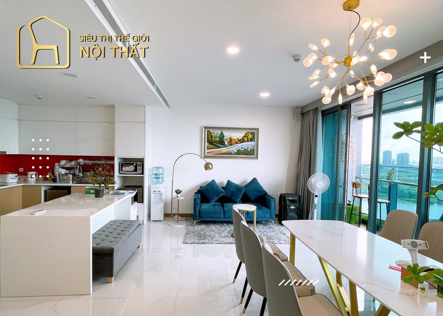 Mẫu thiết kế nội thất phòng khách chung cư tối giản