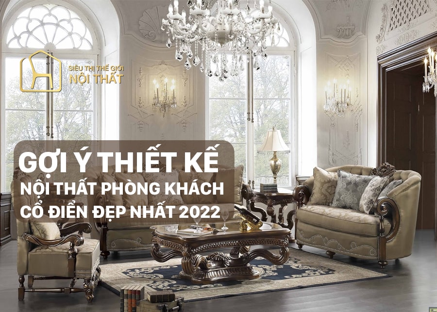 nội thất phòng khách cổ điển