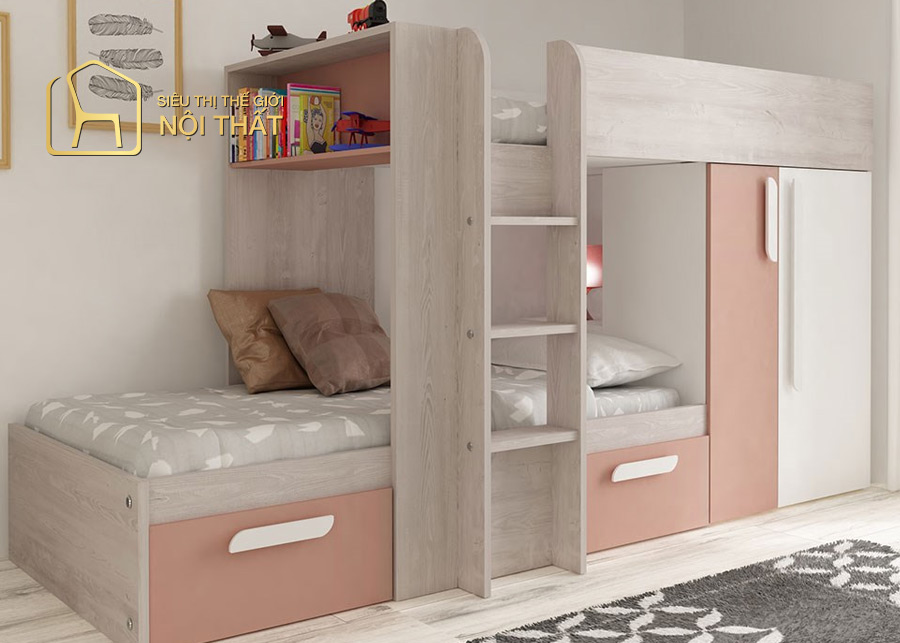 Tủ quần áo kết hợp giường ngủ