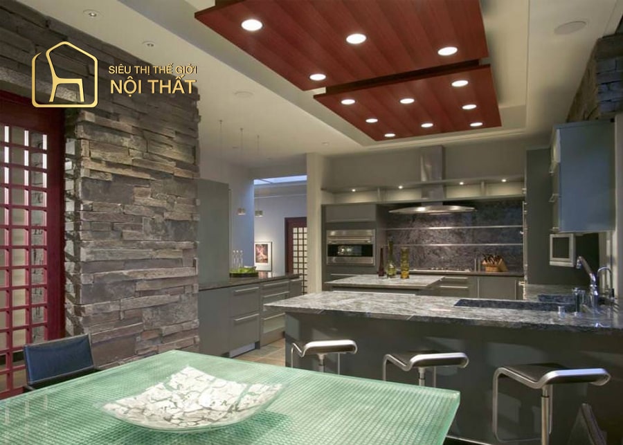 Thiết kế nội thất phòng ăn ngăn nắp, gọn gàng