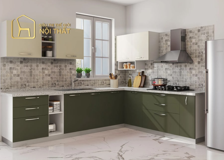 Thiết kế nội thất phòng ăn lấy tường kính làm điểm nhấn