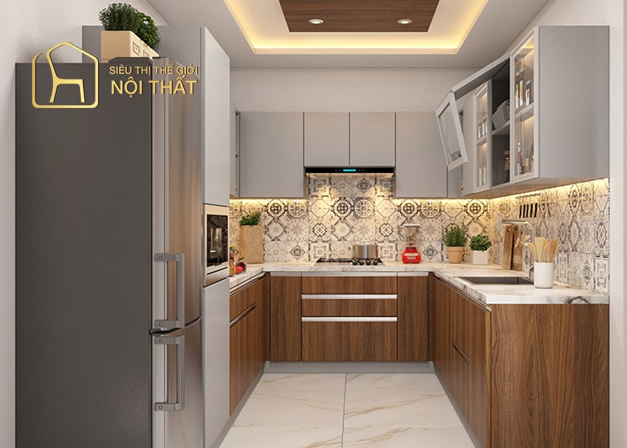 Phòng ăn thiết kế dưới vòm trần nhà ấn tượng