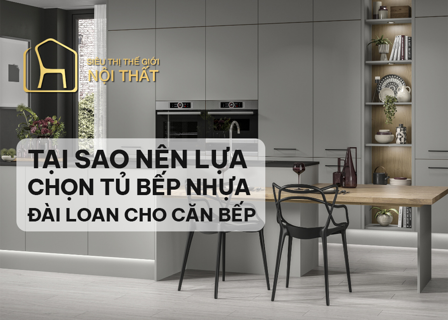 Tổng hợp các mẫu tủ bếp nhựa Đài Loan đáng mua nhất