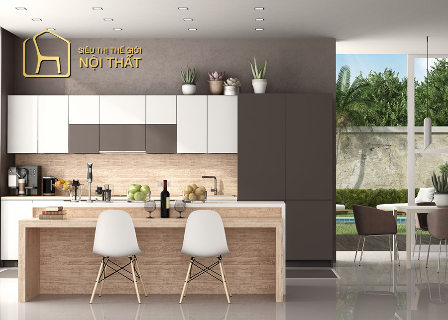 Mua các mẫu tủ bếp hiện đại đa dạng phong cách, chất lượng tại Siêu Thị Thế Giới Nội Thất