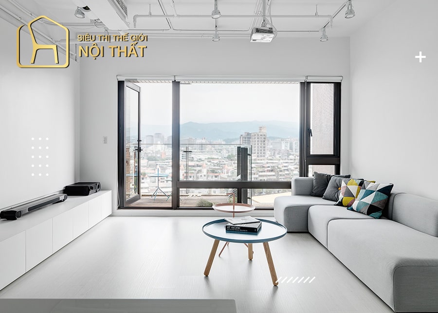 Mẫu chung cư phong cách minimalist tối giản