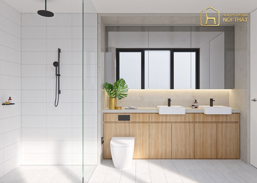 Nhà tắm phong cách tối giản sáng tạo