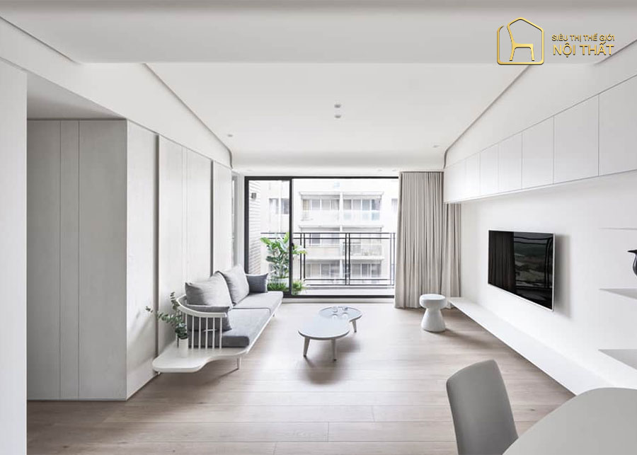 Đặc trưng về sự hạn chế về màu sắc trong thiết kế nội thất minimalist tối giản