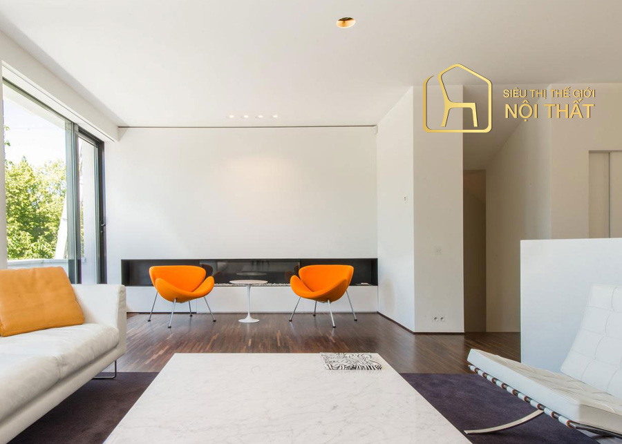Mẫu thiết kế nhà phố phong cách nội thất Bauhaus này vừa hiện đại vừa sang trọng