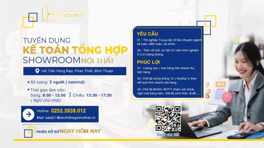 Tuyển dụng nhân viên kế toán tổng hợp