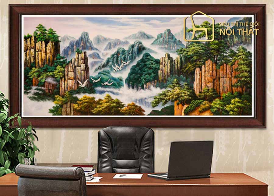 Những lưu ý khi đặt tranh phong thuỷ trong phòng làm việc
